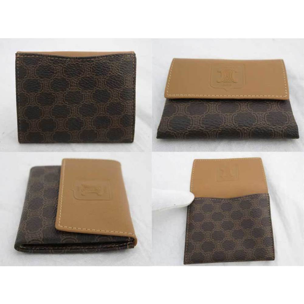 Celine Macadam Leather Pouch Multi Case Brown - image 2